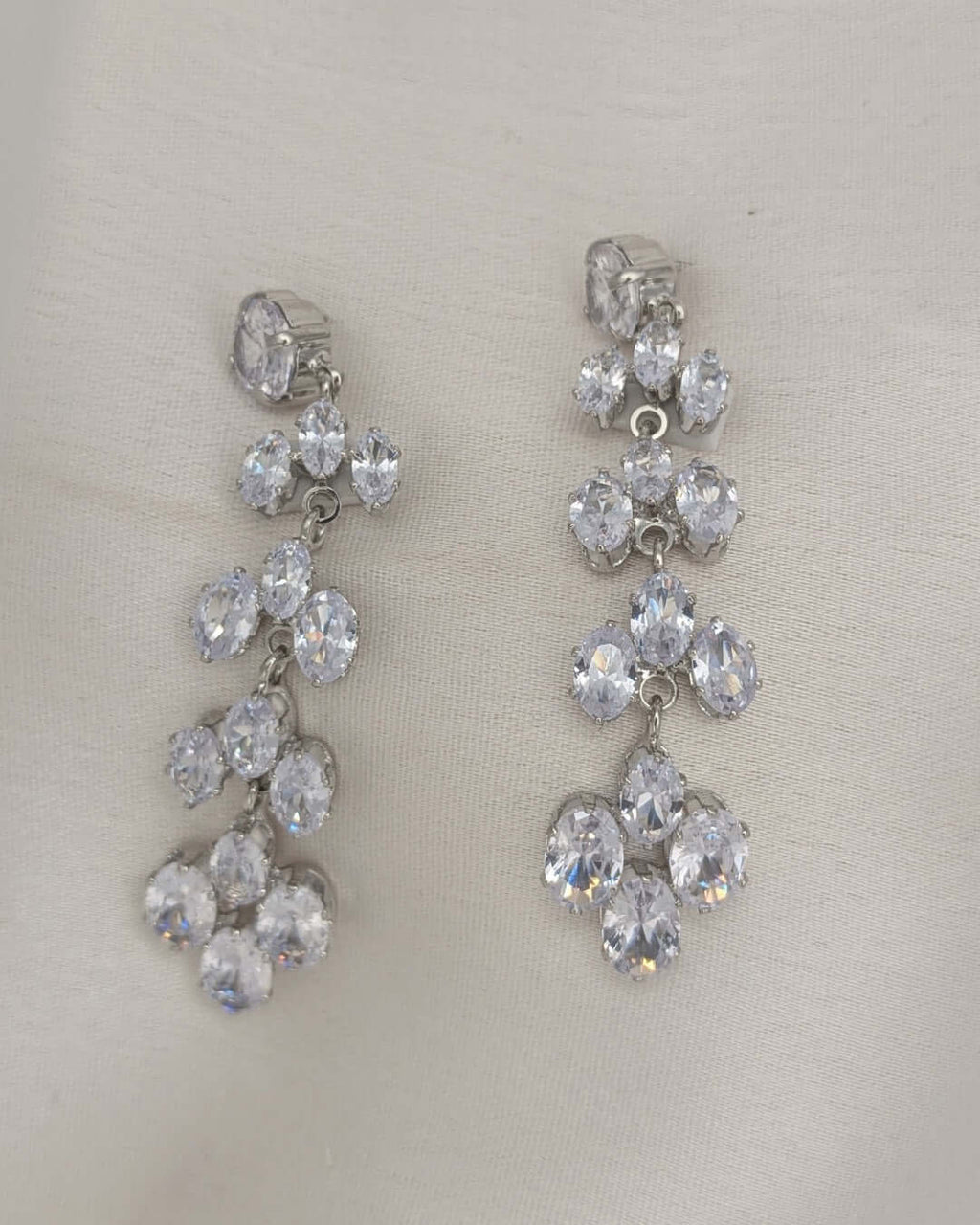 Celeste Cascade Crystal Earrings - Slayshine