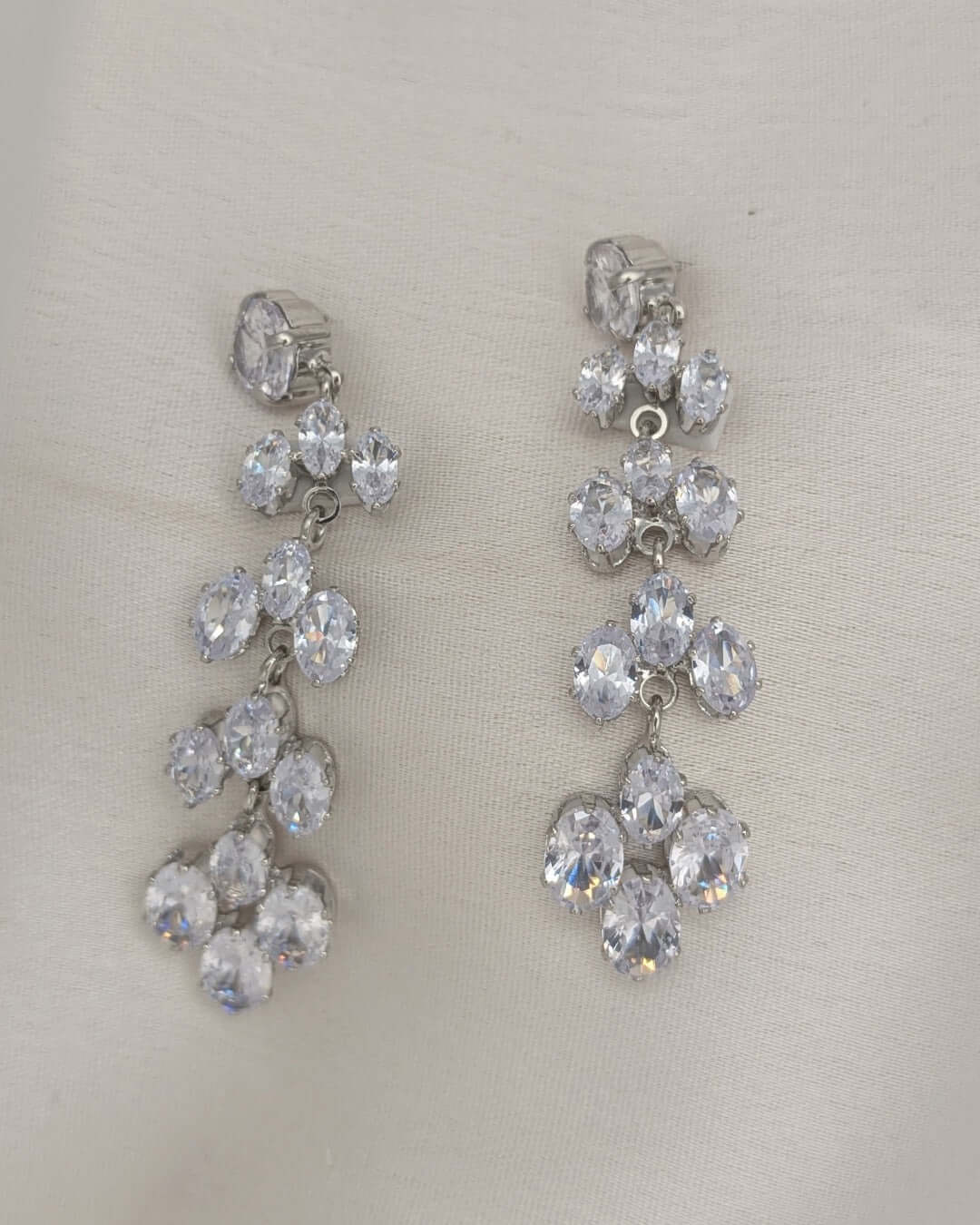 Celeste Cascade Crystal Earrings - Slayshine