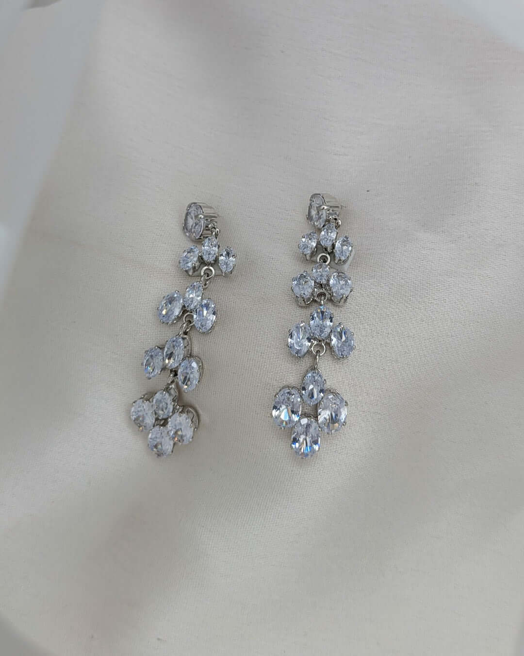 Celeste Cascade Crystal Earrings - Slayshine