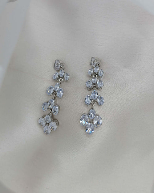 Celeste Cascade Crystal Earrings - Slayshine