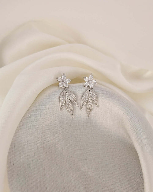 Crystal Bloom Drop Earrings - Slayshine