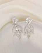 Crystal Bloom Drop Earrings - Slayshine