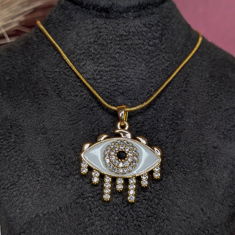 Crystal Lash Eye Necklace - Slayshine