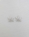 Crystal Maple Stud Earrings - Slayshine