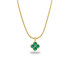 Emerald Fortune Clover Pendant - Slayshine