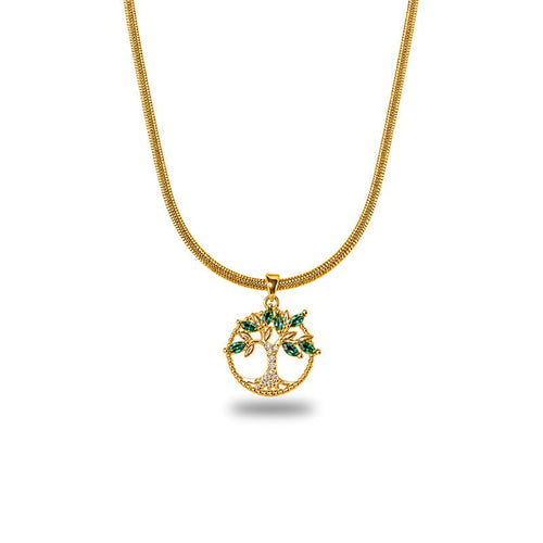 Emerald "Tree of Life" Pendant - Slayshine
