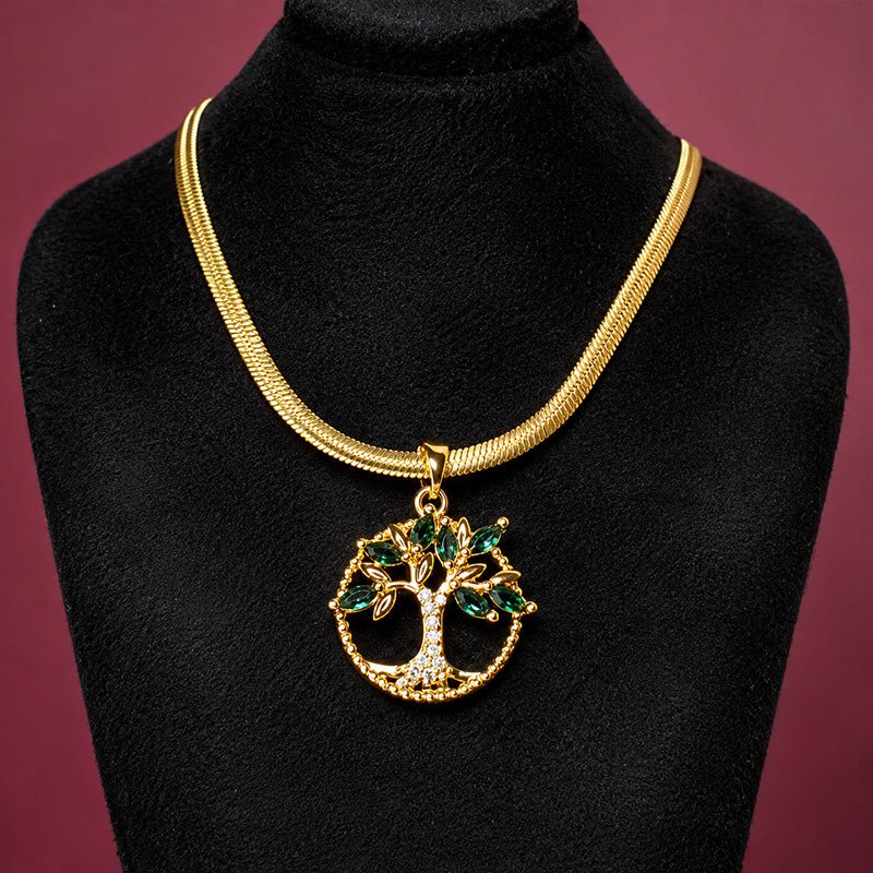 Emerald "Tree of Life" Pendant - Slayshine