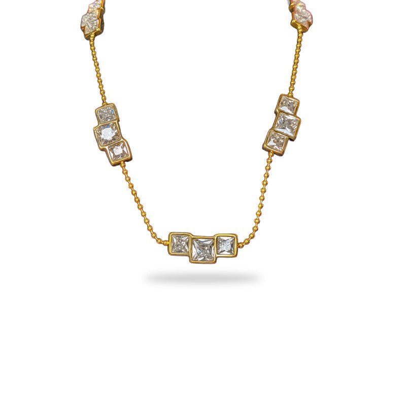 Geometric Station Necklace - Slayshine