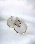 Ivory Mist Statement Hoops - Slayshine