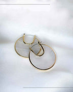 Ivory Mist Statement Hoops - Slayshine