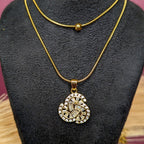 Layered Knot & Solitaire Necklace - Slayshine
