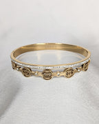 Luxe Crystal Charm Bangle - Slayshine