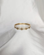 Luxe Crystal Charm Bangle - Slayshine