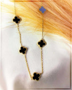 Midnight Clover Elegance Necklace - Slayshine