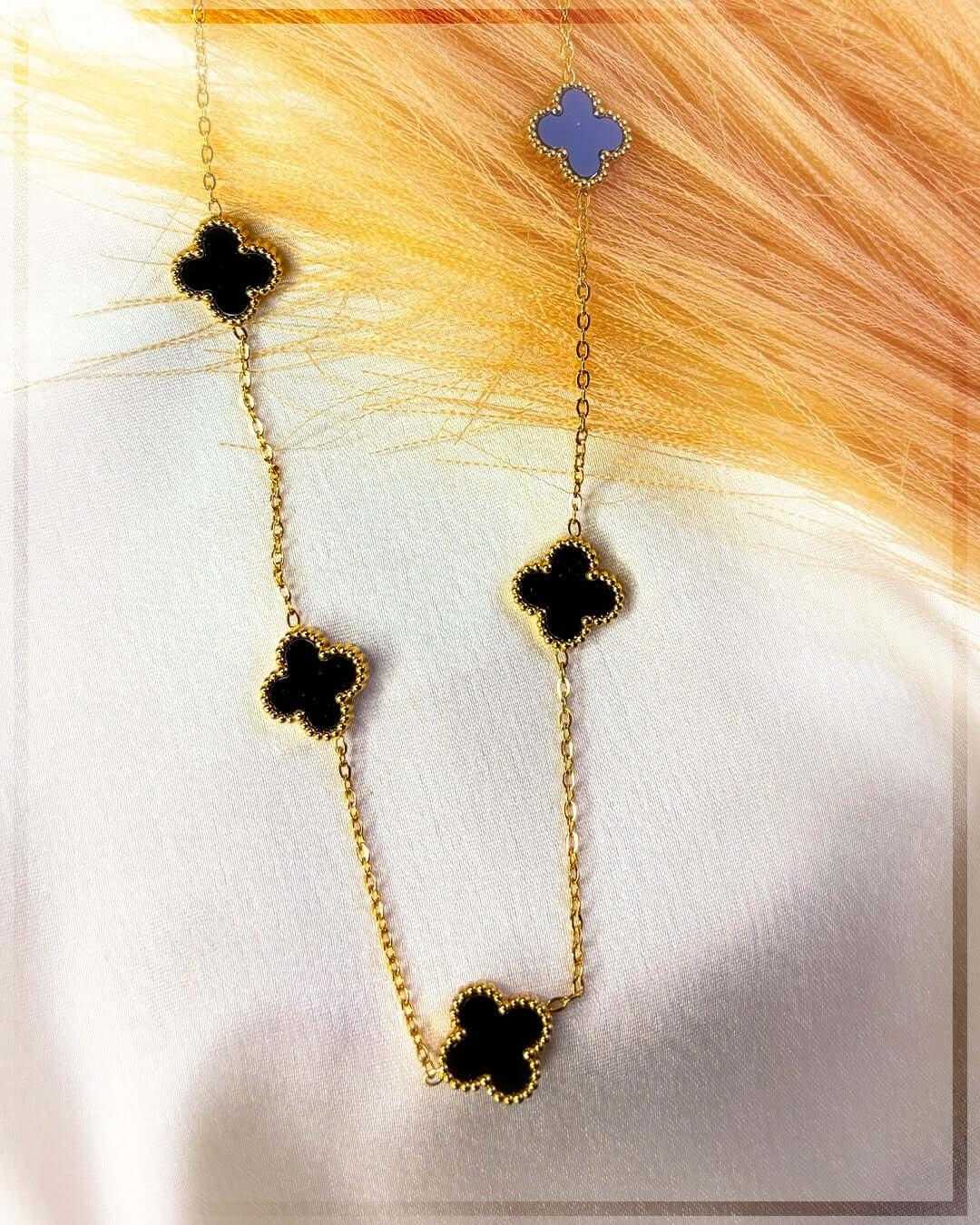 Midnight Clover Elegance Necklace - Slayshine