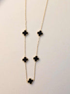 Midnight Clover Elegance Necklace - Slayshine