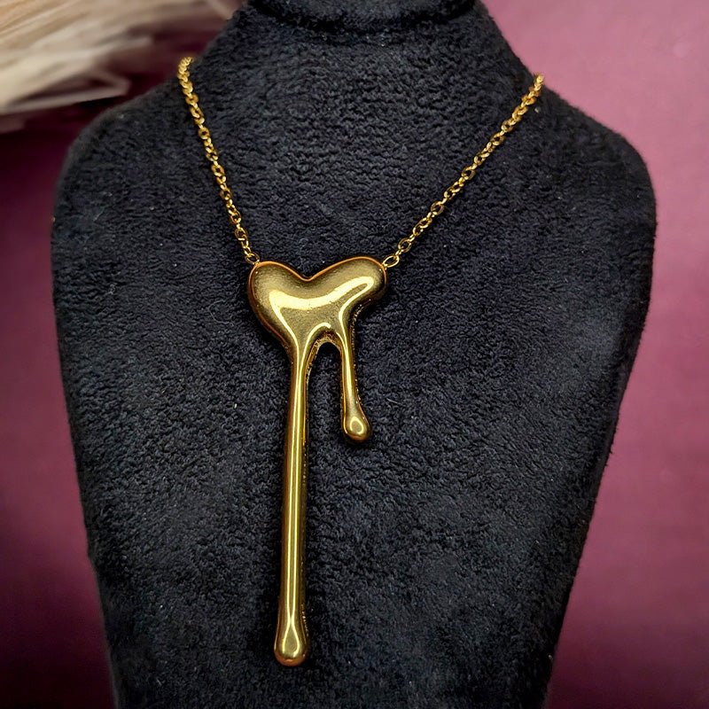 ✨ Molten Drip Heart Necklace ✨ - Slayshine