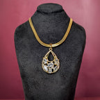 Olive Teardrop Cluster Necklace - Slayshine