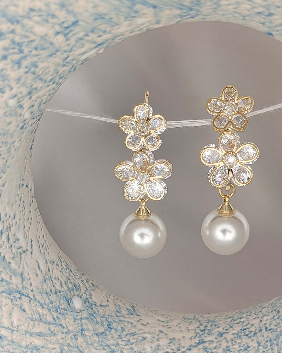 Pearl Blossom Luxe Earrings - Slayshine
