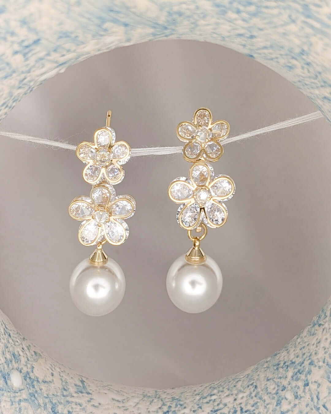Pearl Blossom Luxe Earrings - Slayshine