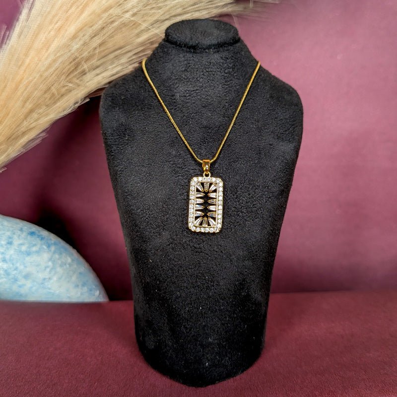 Radiant Rectangle Sunburst Necklace - Slayshine