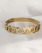 Regal Link Crystal Cuff Bracelet - Slayshine