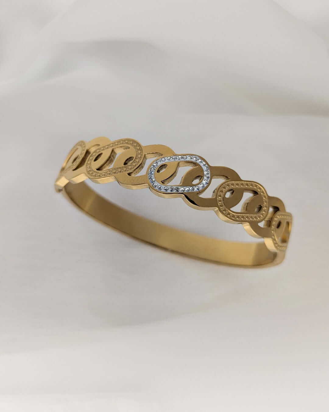 Regal Link Crystal Cuff Bracelet - Slayshine
